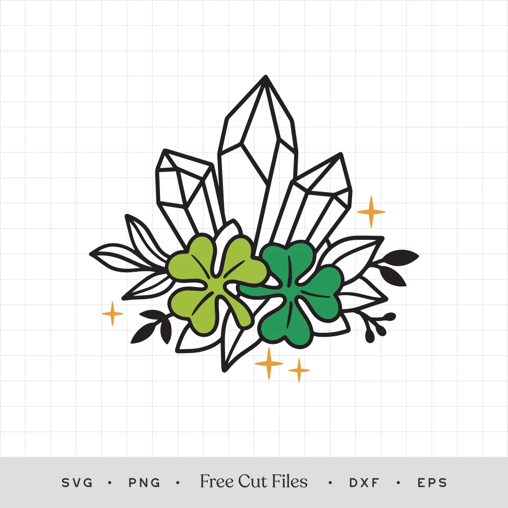 Crystal Clover Cluster