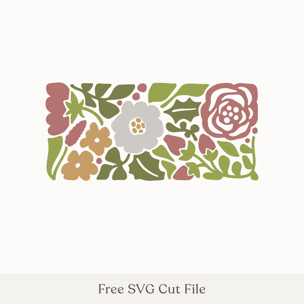 Boho Floral Layout With Leaves and Berries
