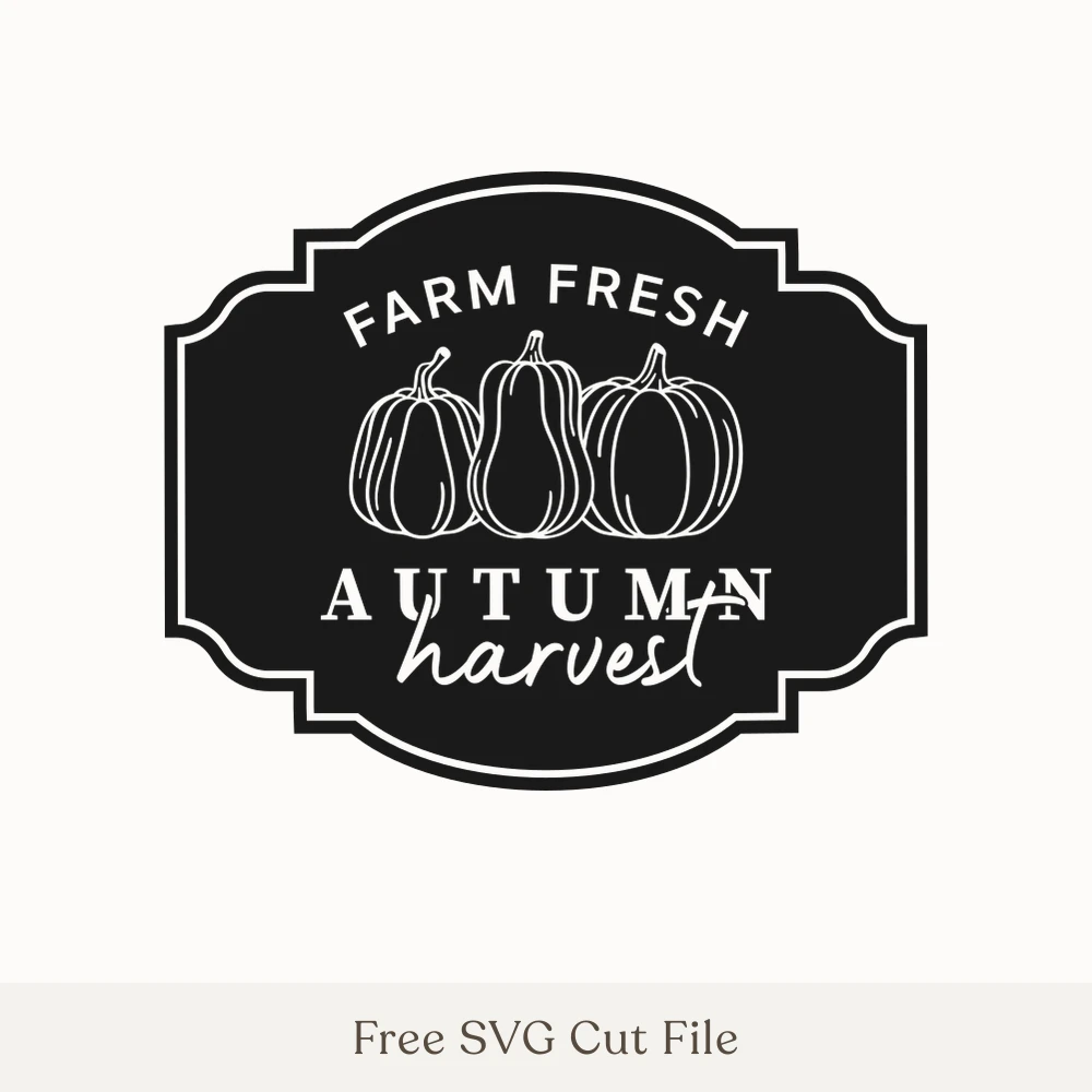 Farm Fresh Autumn Harvest Sign