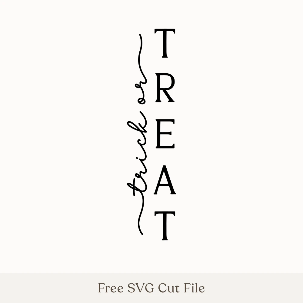 Trick Or Treat Vertical Porch Sign