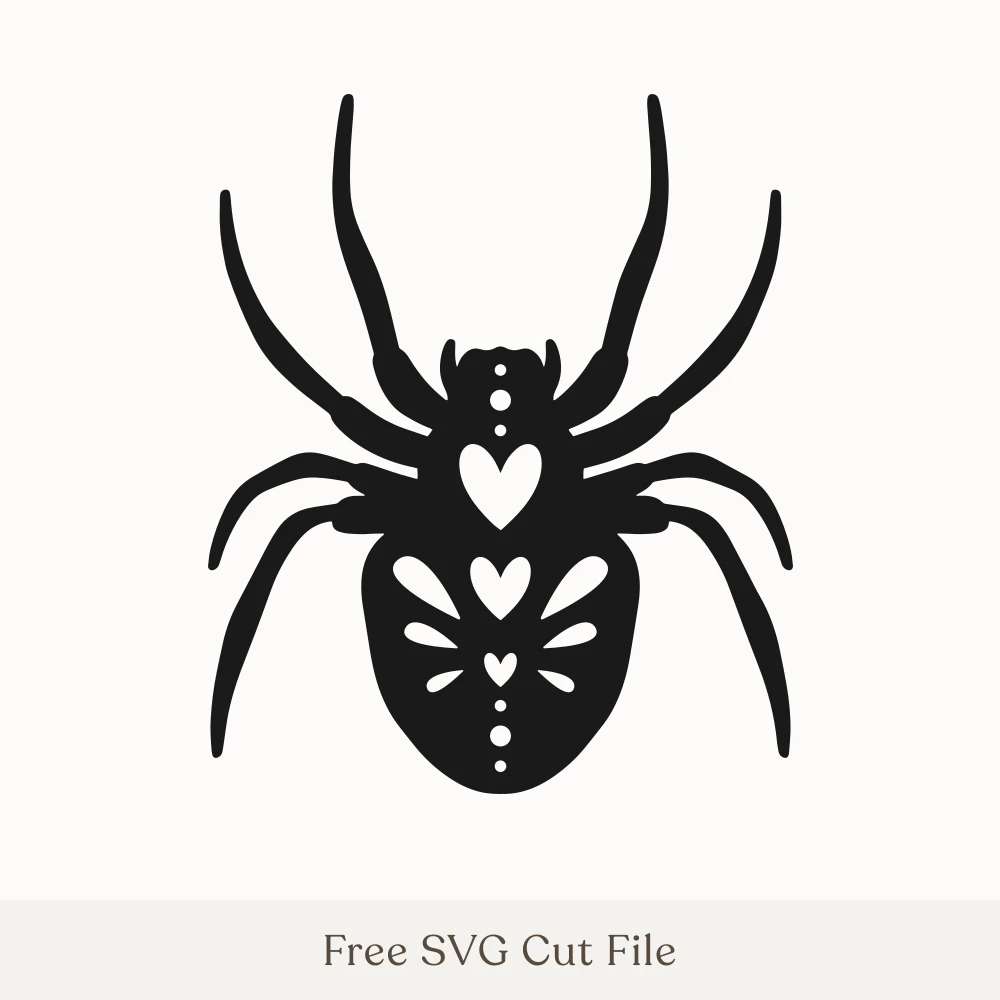 Decorative Spider With Hearts