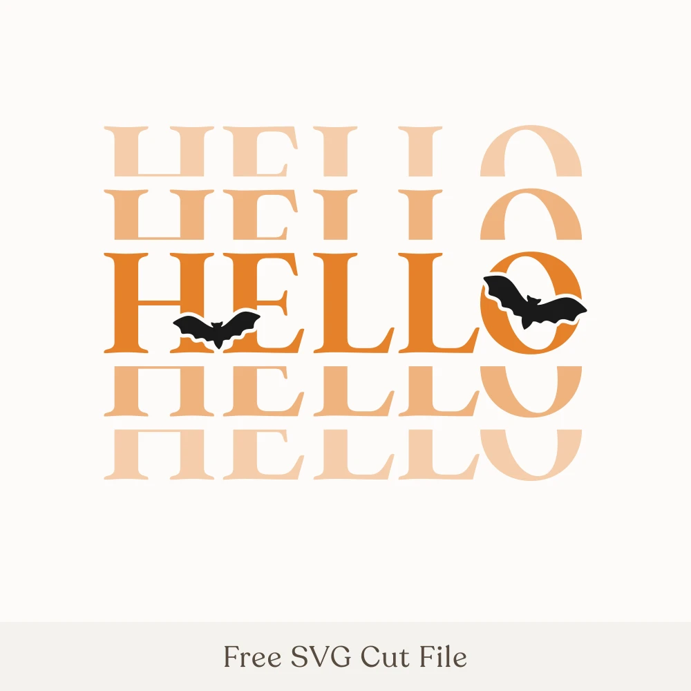 Hello Halloween Bats