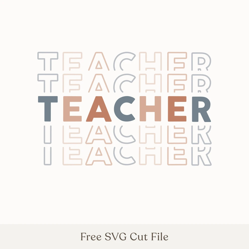 Teacher Stacked Word