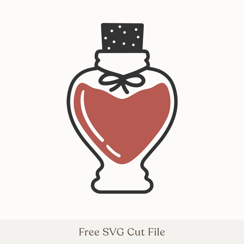 Heart Love Potion Bottle
