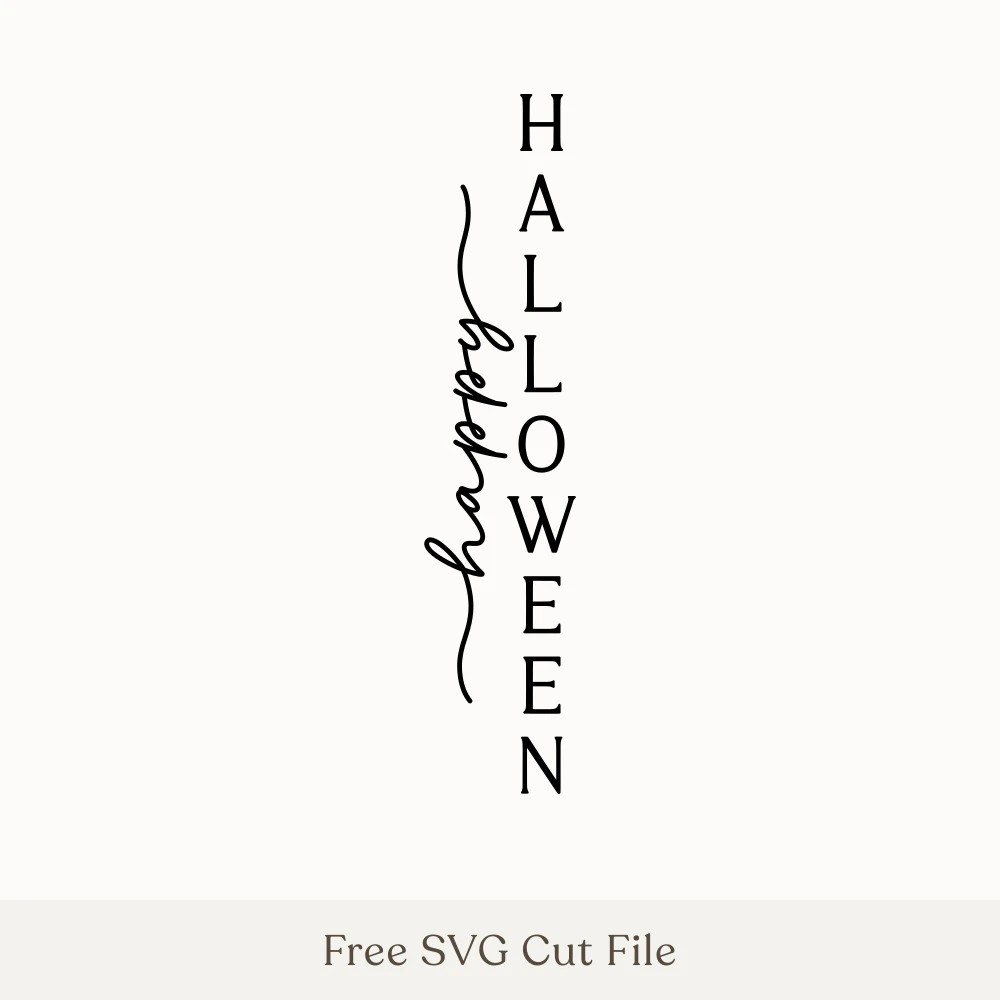 Happy Halloween Vertical Porch Sign