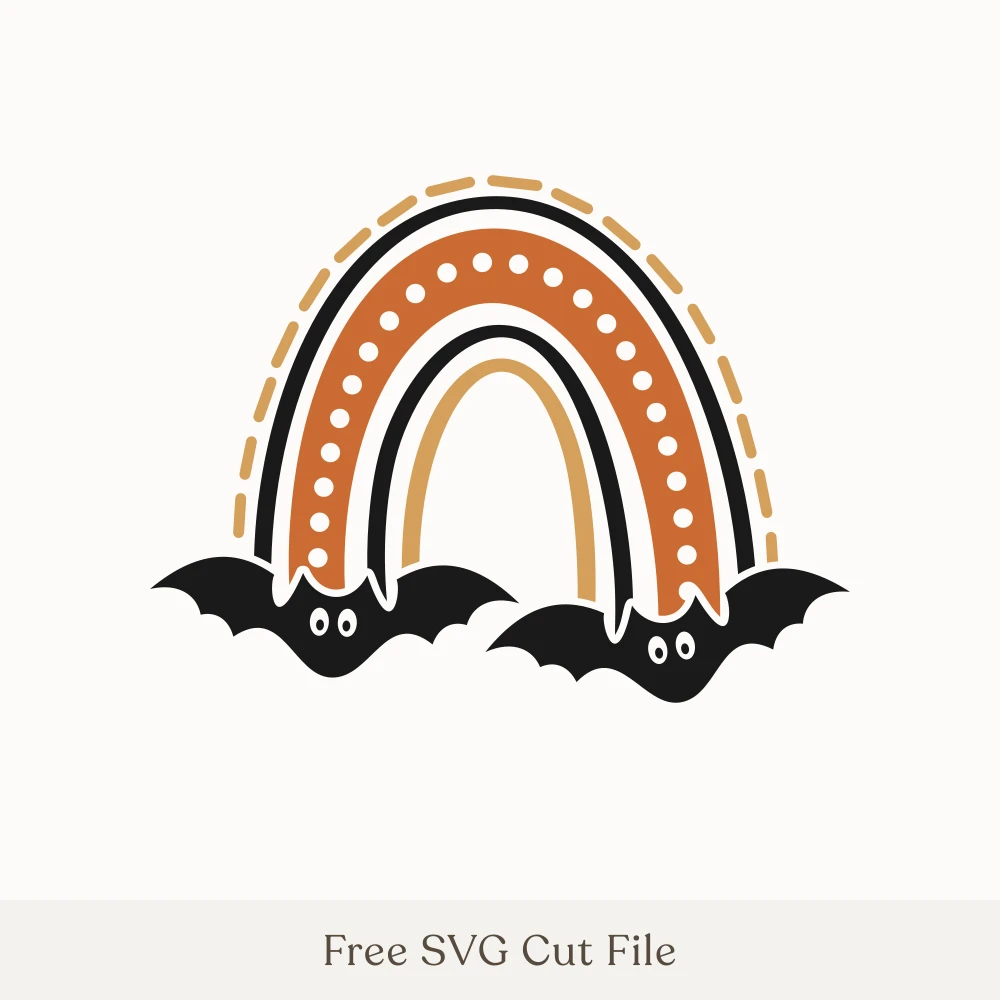 Halloween Bats Rainbow