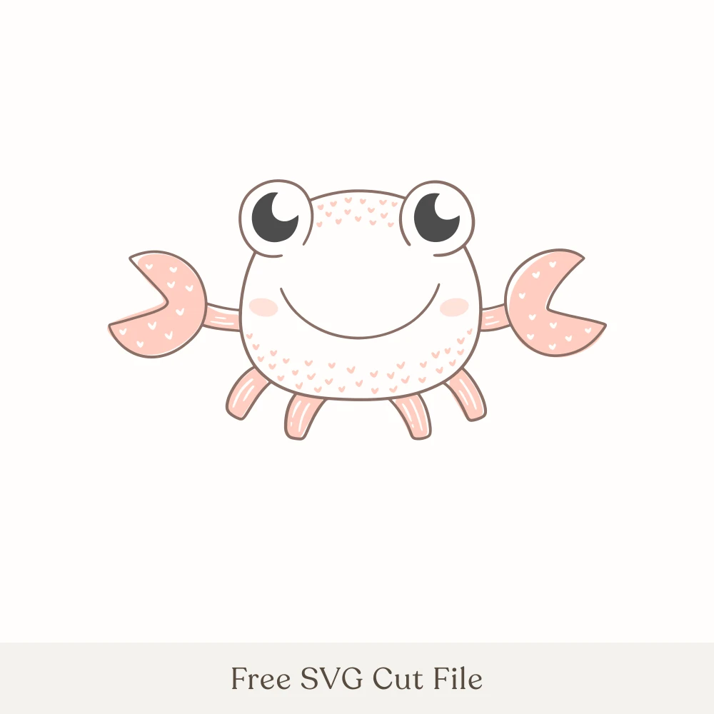 Cute Pink Crab