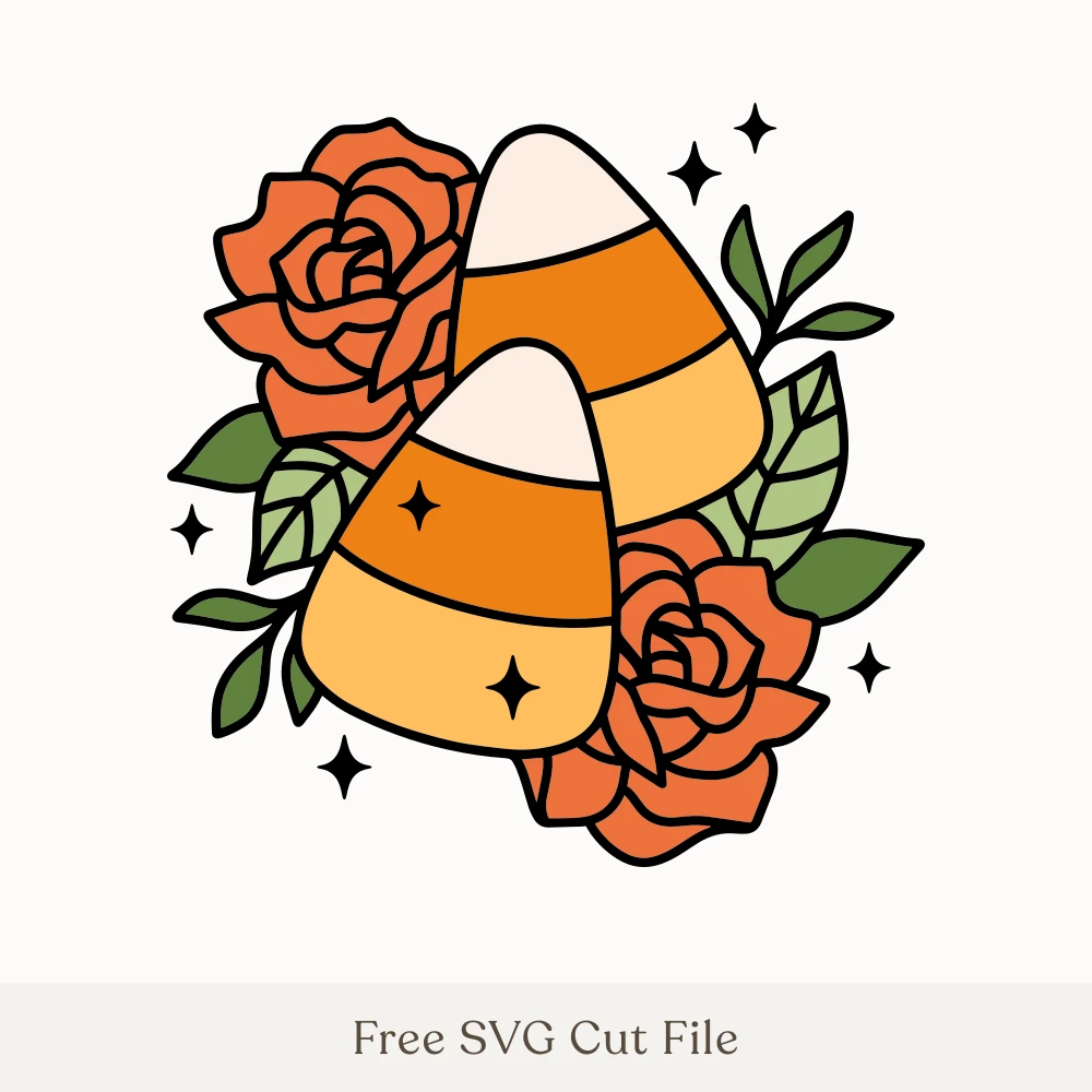 Candy Corn With Roses