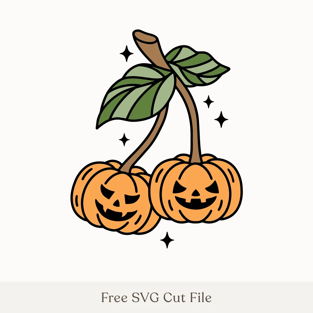 Jack-O'-Lantern Pumpkin Pair