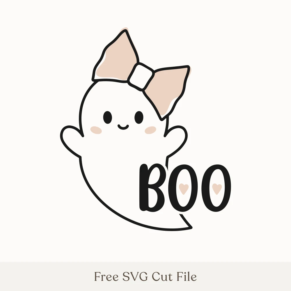Boo Ghost With Bow