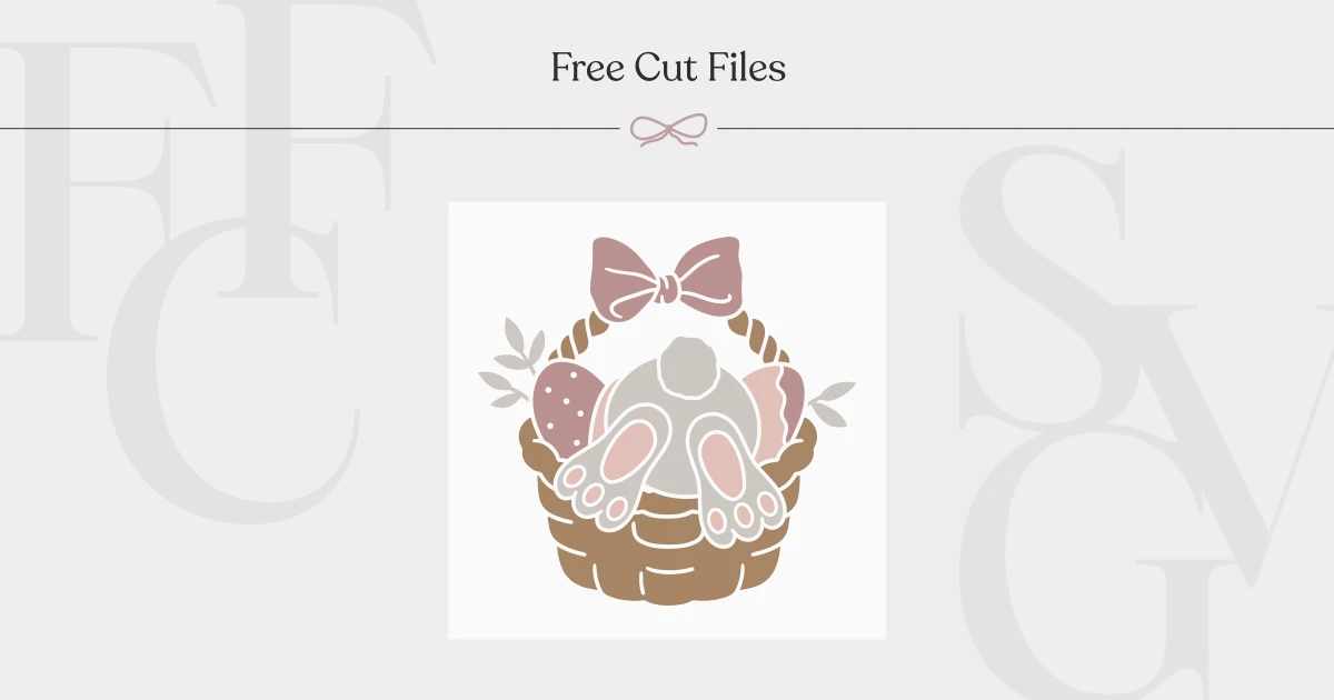 Free Easter Basket SVG Cut File | FreeCutFiles | FreeCutFiles