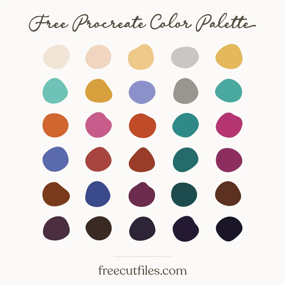 Roller Rink Carpet color palette, 30 colors