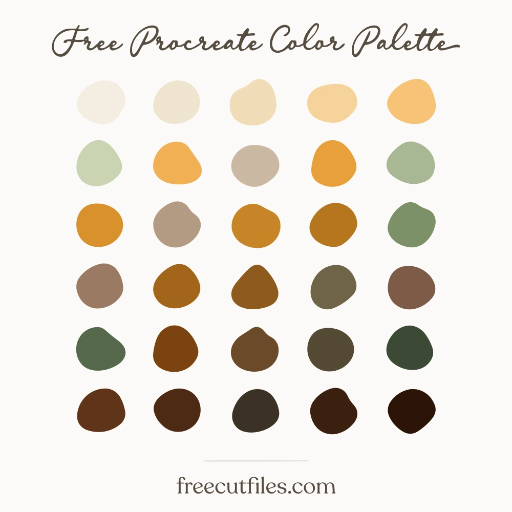 Clove and Candied Peel color palette, 30 colors